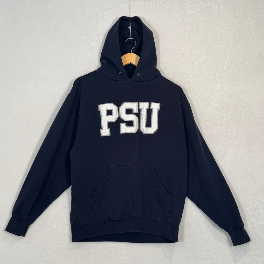 Vintage Navy PSU Penn State University Pullover Hoodie Medium